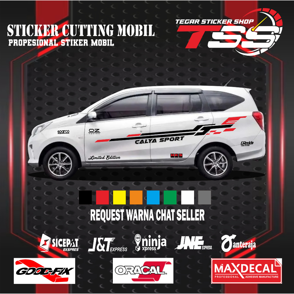 sticker mobil calya sticker mobil toyota calya sticker lis mobil sticker motif variasi body mobil