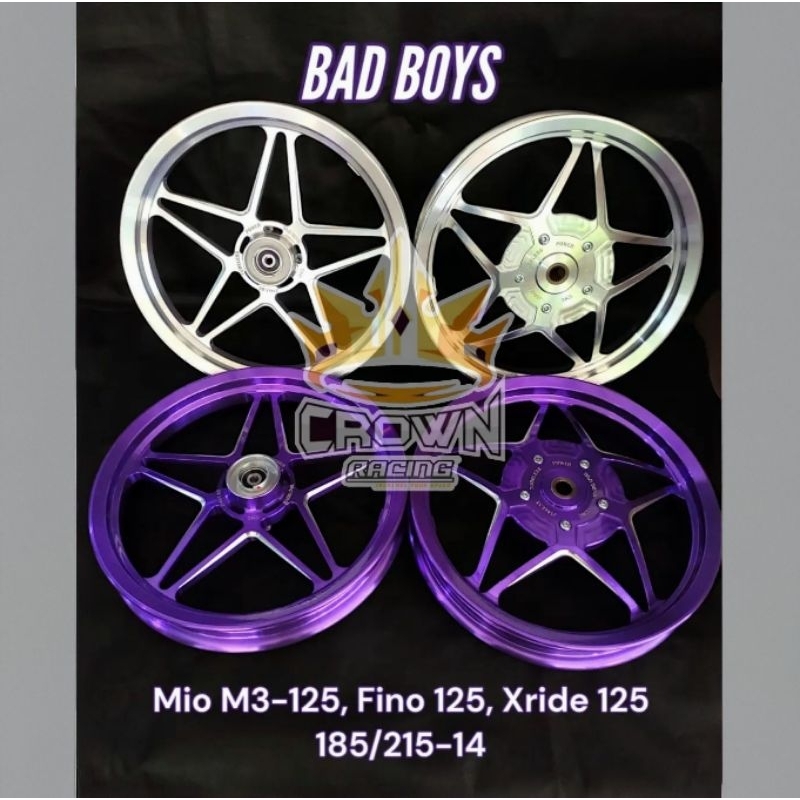Velg Power Bad Boys Bintang Mio Fino Soul Karbu / Mio J GT / Fino 115 / Soul GT 115 / Xride 115