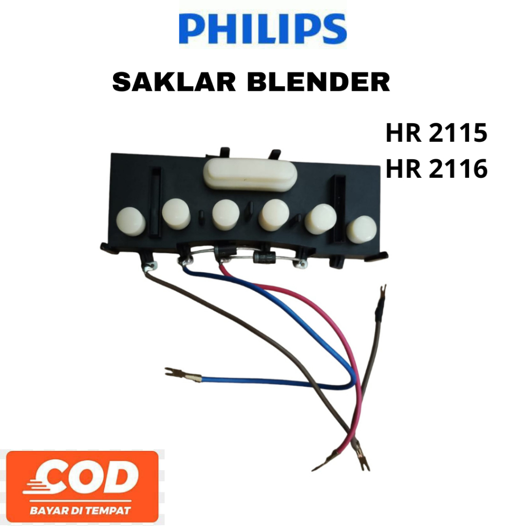 Saklar blender philips switch blender philips original +kabel type HR2115 HR2116