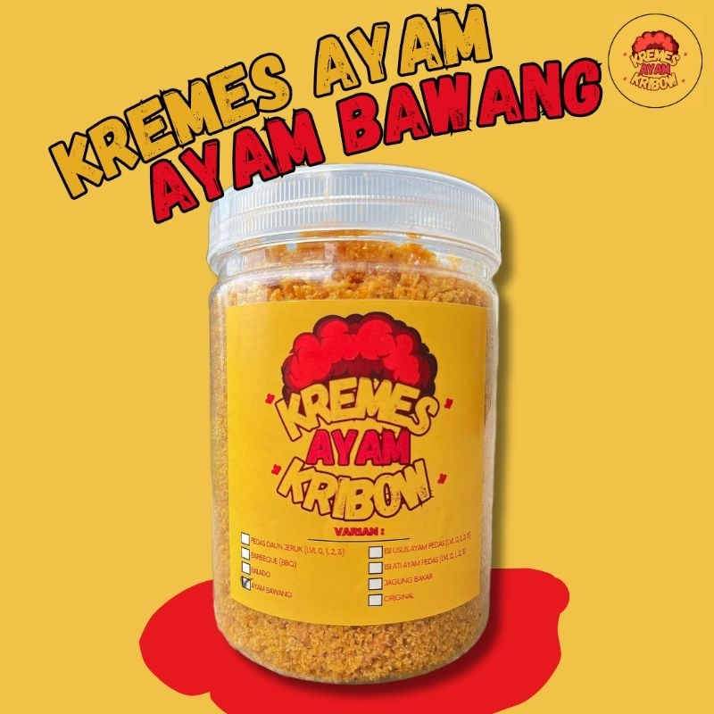 

KREMES AYAM KRIBOW RASA AYAM BAWANG - KREMESAN AYAM KALDU AYAM ASLI