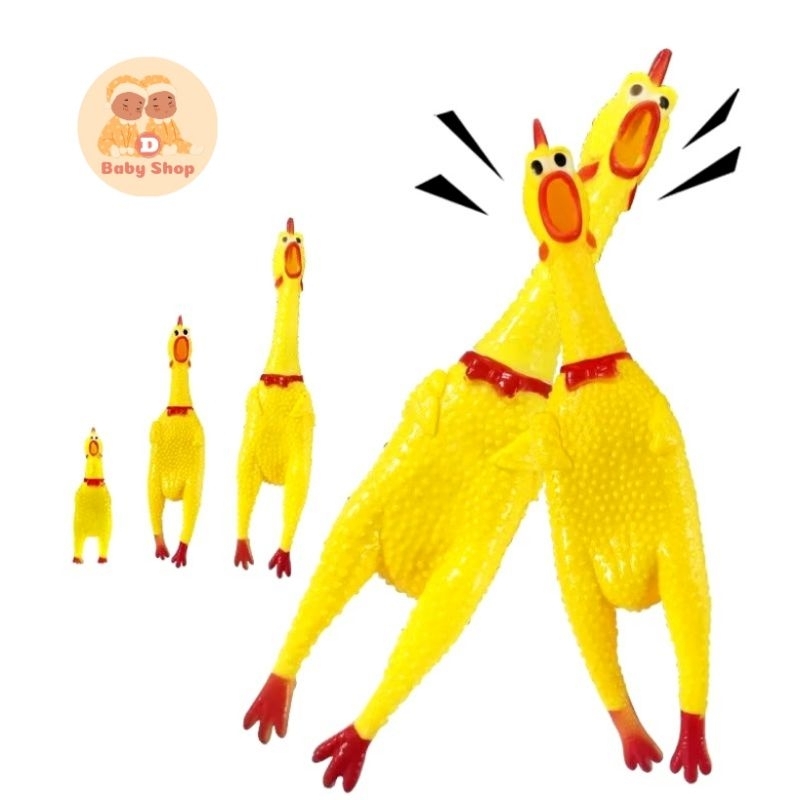 Daebak Mainan Ayam Bunyi Teriak Screaming Chicken