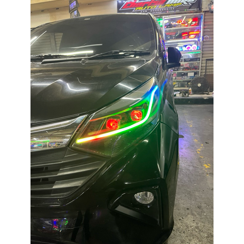headlamp lampu calya sigra new facelife custom lampu calya sigra