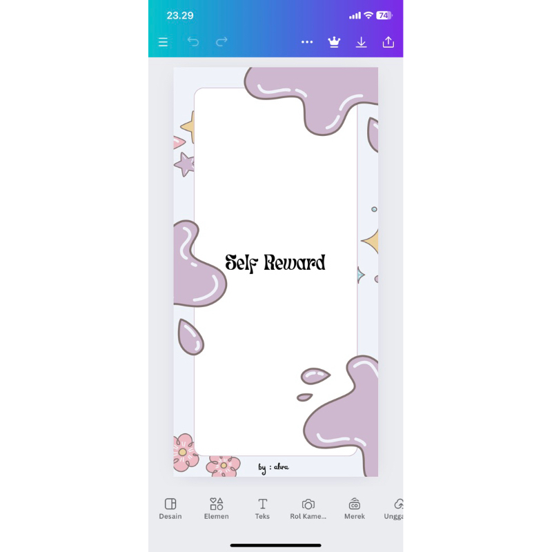 

cash envelope self reward A6