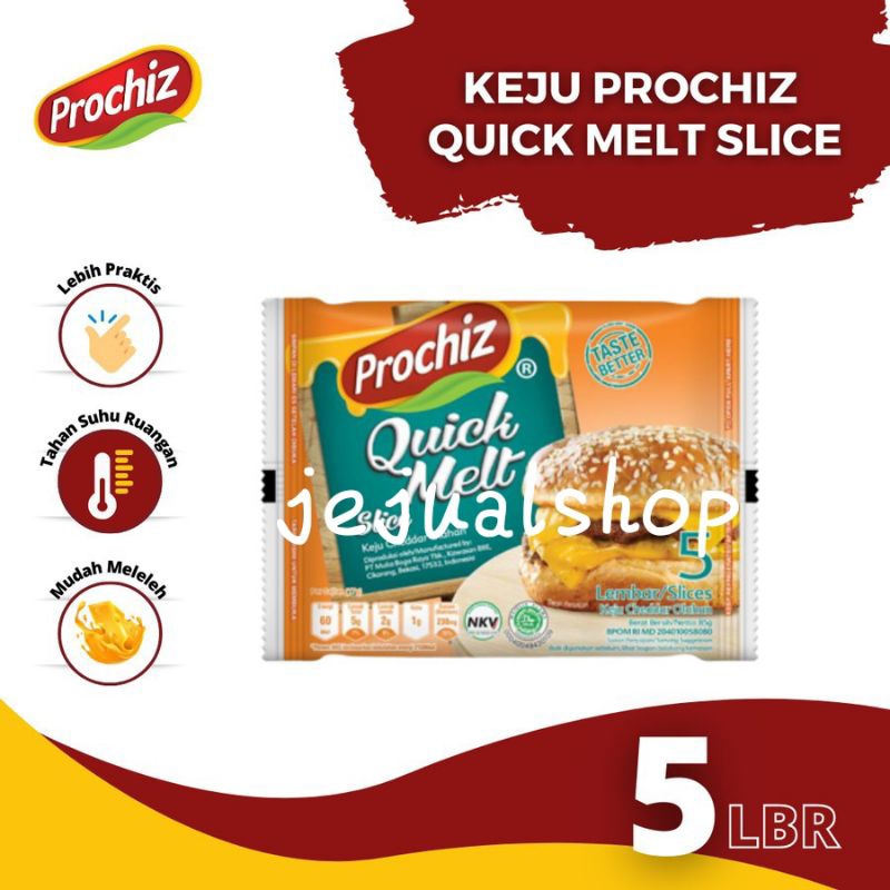 

Prochiz quick melt slices 5/keju quick melt slices/keju meleleh murah