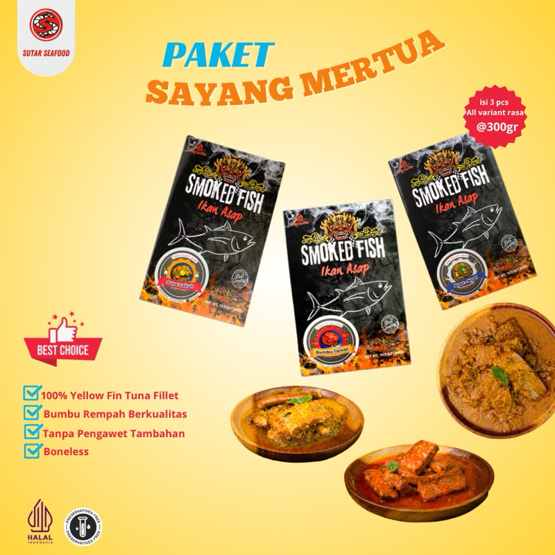 

Paket Komplit Ikan Asap Suna Cekuh+Nyat-Nyat+Bumbu Tomat @300gr