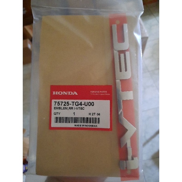 Emblem Logo Sticker I-VTEC Honda Brio Original