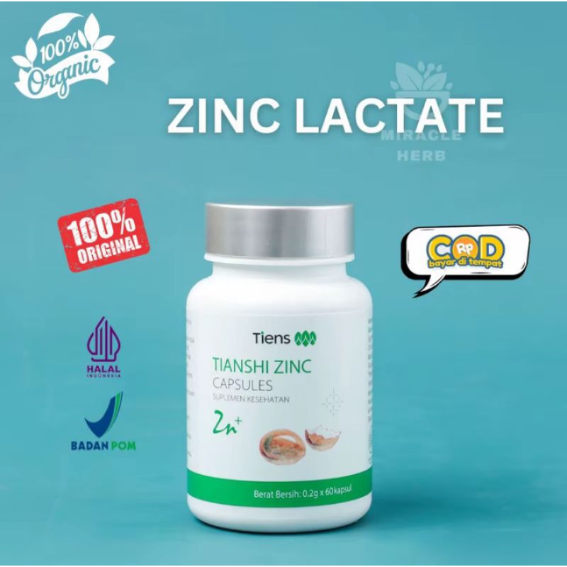 [ZINC TIENS ]ORIGINAL PRODUK PENAMBAH NAFSU MAKAN ANAK & KESEHATAN OTAK TIANSHI ZINC