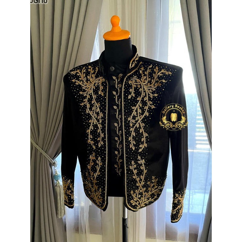 Beskap bludru/ beskap pengantin jawa bludru