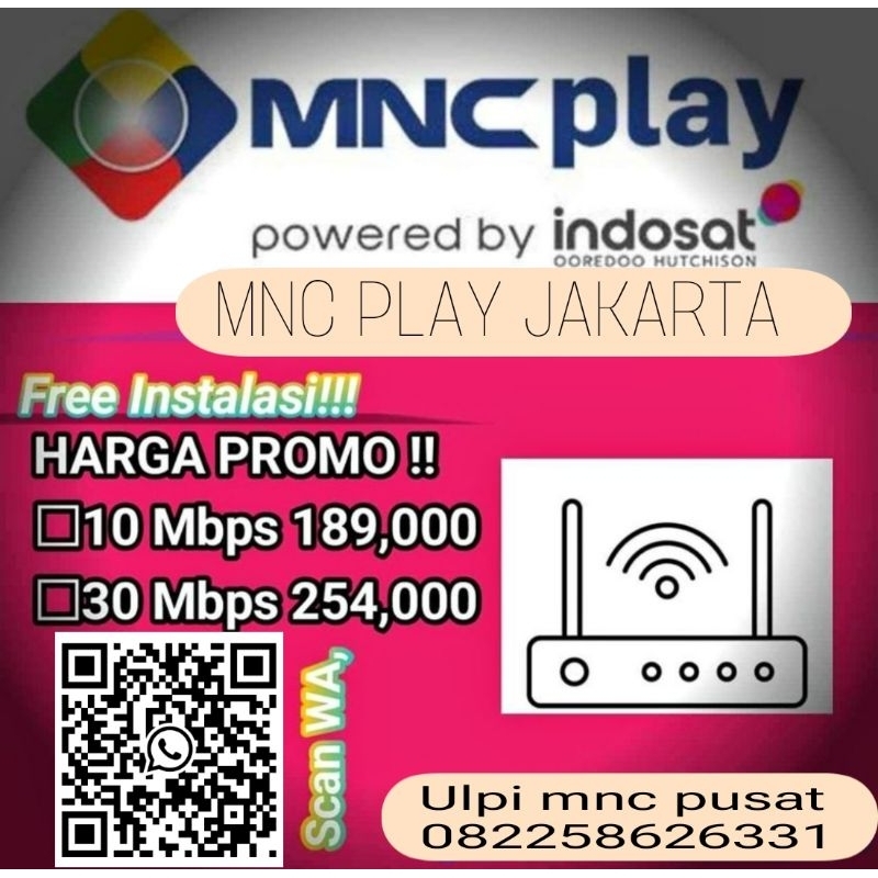 WIFI MNC PLAY INTERNET DAN TV KABEL