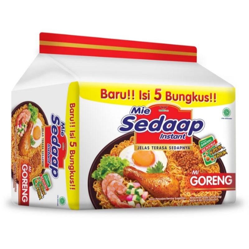 

Sedaap mie instan goreng 5 x 90 gram