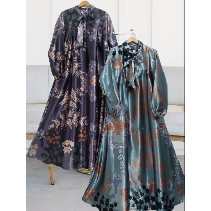 Dress Gamis Semi Sutra; Dior silk Armani Silk