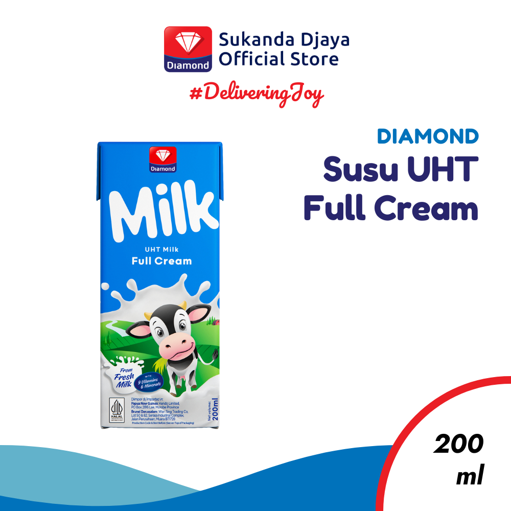 

Diamond Milk Susu UHT Full Cream 200 ML