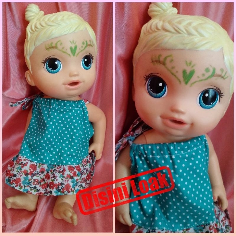 Baby alive second face paint fairy doll bisa pipis pee mainan doll anak perempuan ori second brand