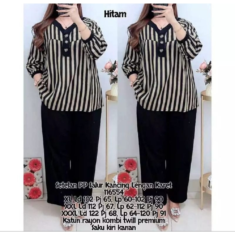 PROMO...... SETELAN WANITA MOTIF SALUR MALIKA // SET WANITA TERBARU // ONE SET PENJAMAS SALUR