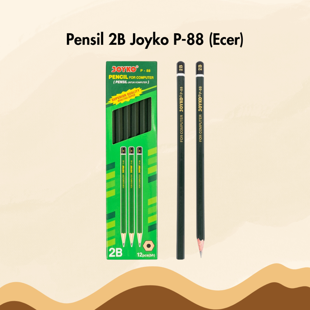 

Pensil 2B Joyko P-88 Per Pcs Satuan Pencil Hexagonal