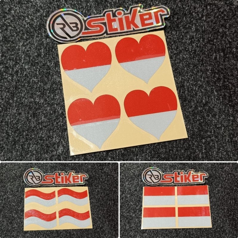 

Stiker cutting BENDERA INDONESIA untuk pipi