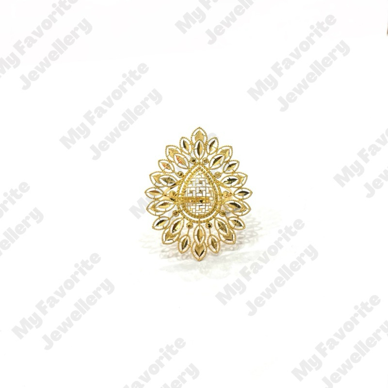 Cincin Krawang Mewah EMAS ASLI Uk16 Kadar 700 16K