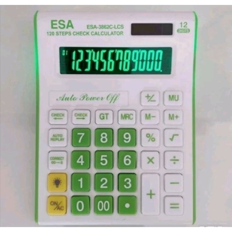 

KALKULATOR LED ESA-3862 LCS 12 DIGIT CHECK CORRECT