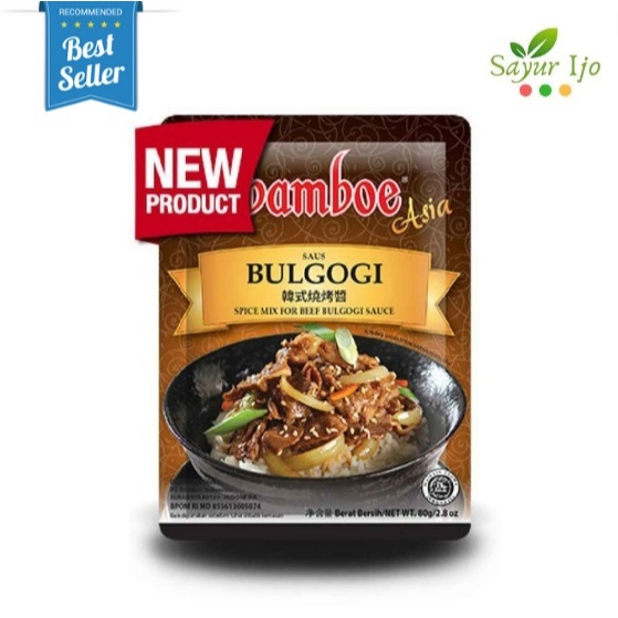 

Bamboe Asia Bumbu Saus Bulgogi 80 Gram / Pack Spice Mix For Beef Bulgogi Sauce Rempah Masak Saos Instant