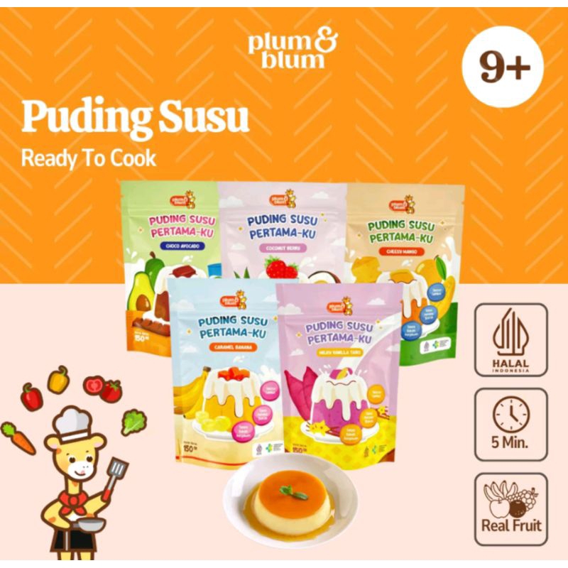 

Plum & blum - Pudding susu 150g / pudding