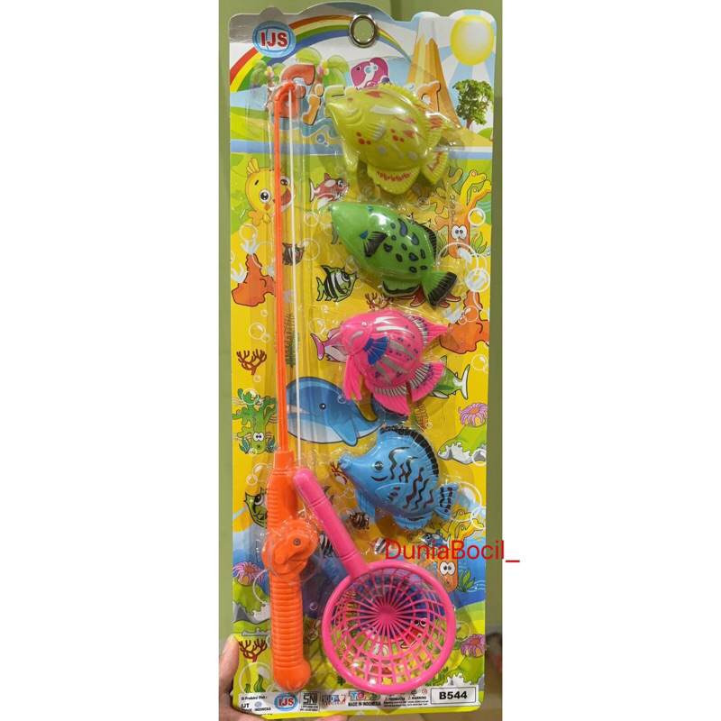 Mainan Pancingan Anak/ Alat Pancing Ikan Anak Aman Untuk Anak Made in Indonesia