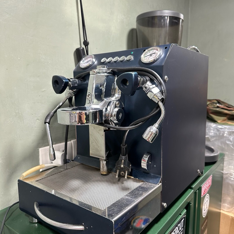 mesin espresso vbm domobar volumetric dan grinder rancilio second