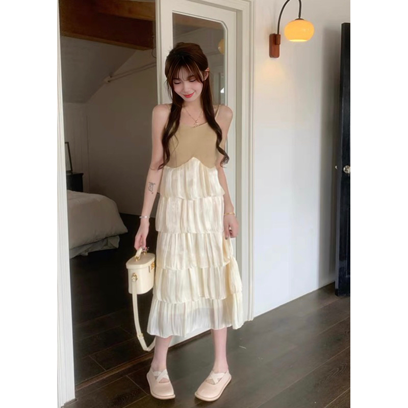 MONALISA DRESS / Dress Party / Dress Maxi / Dress Pastel / Dress Korean Style / Dress Khaki / Dress 