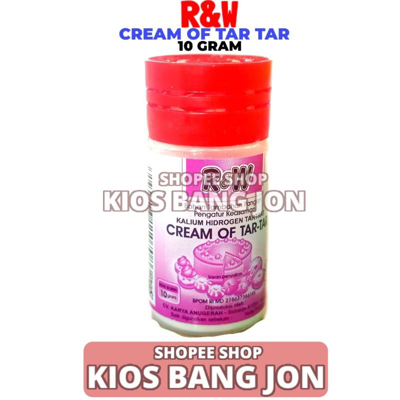 

Cream Of Tar-Tar Bahan Kue Rajawali R&W Kemasan 10 Gram