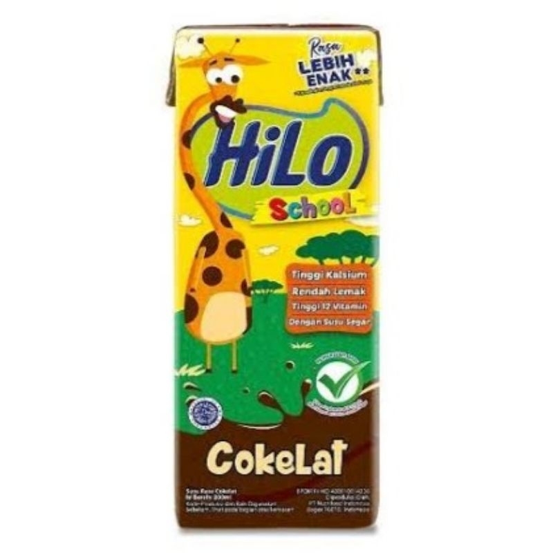 

HILO SCHOOL Cokelat 200ml EXP2025 / hilo school susu uht / hilo susu uht