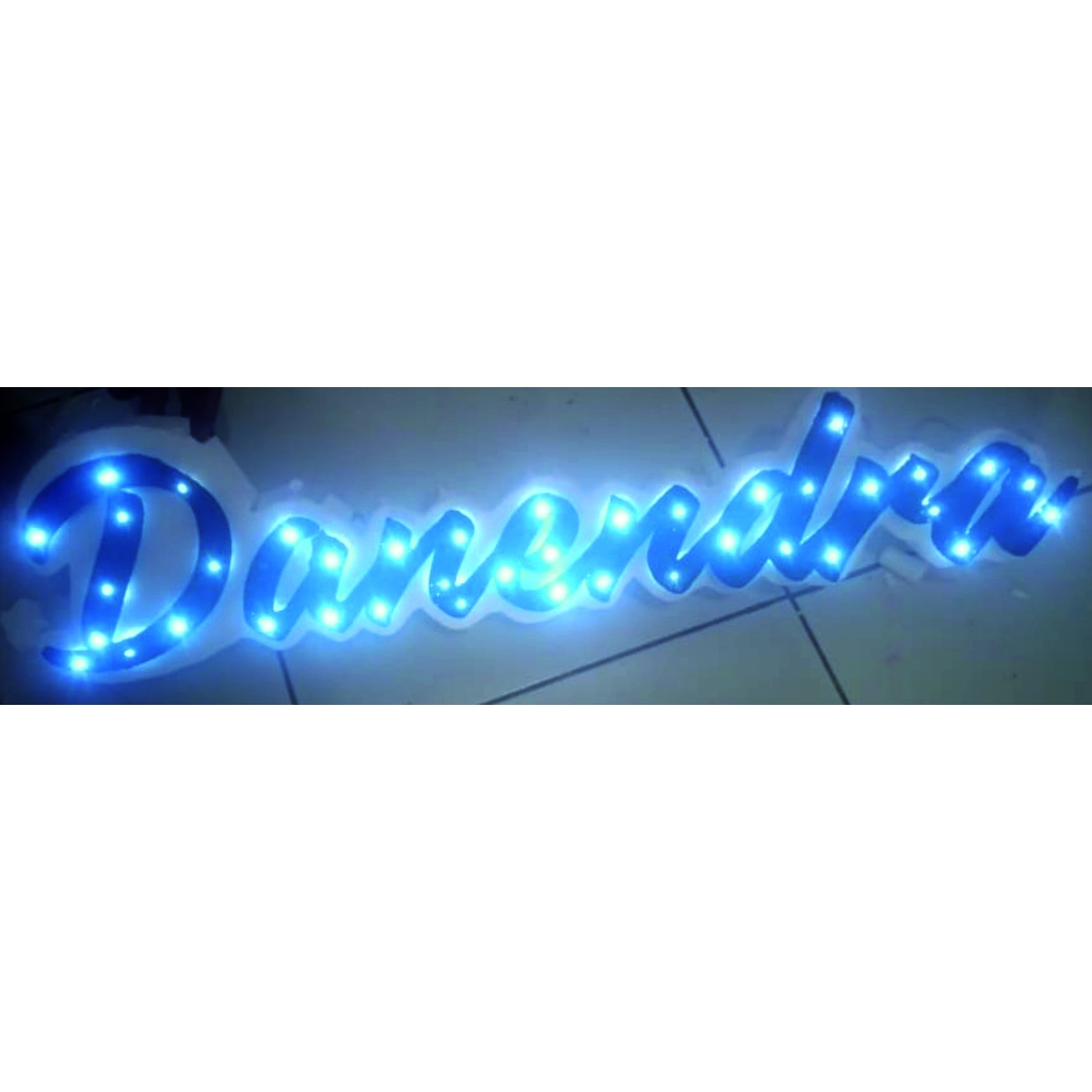 Dekorasi Nama styrofoam Lampu Led/ Dekorasi ulangtahun/Dekorasi nama ulangtahun/Nama styrofoam