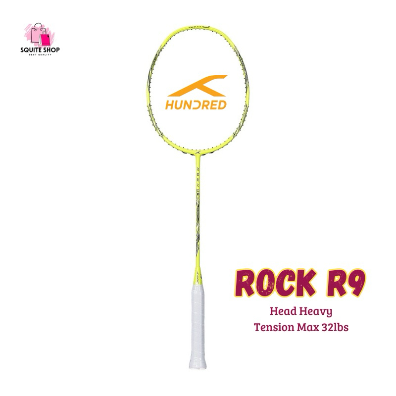 RAKET ORIGINAL HUNDRED ROCK R9, , POWER RAY 900 BADMINTON 32LBS RAKET SMASH