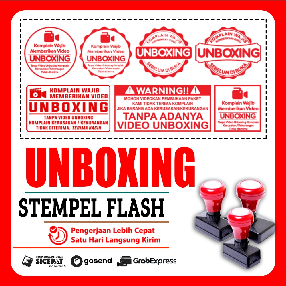 

Stempel VIDEO UNBOXING | Stempel Flash Otomatis