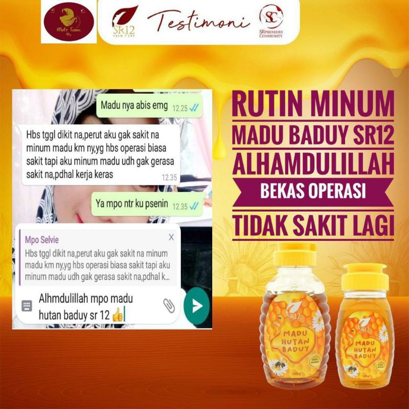 

Madu hutan baduy SR-12