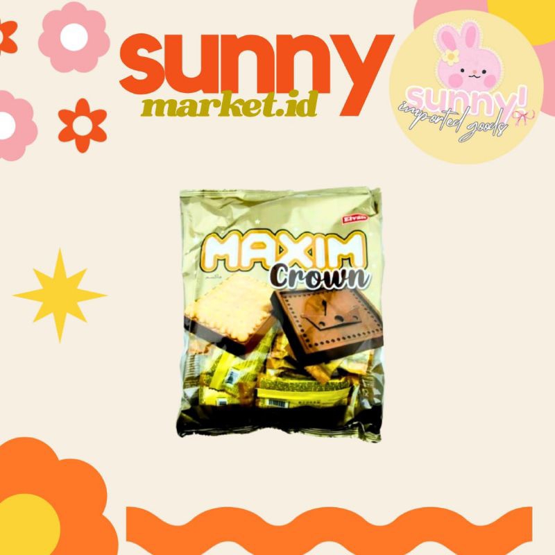 

SUNNYMARKET - ELVAN MAXIM CROWN CHOCOLATE WITH BISCUIT CHOCOLATE BISCUIT BISKUIT COKLAT COKELAT IMPORT 275 GR TURKI