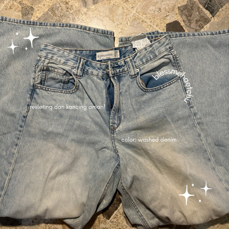 [preloved] stradivarius baggy jeans