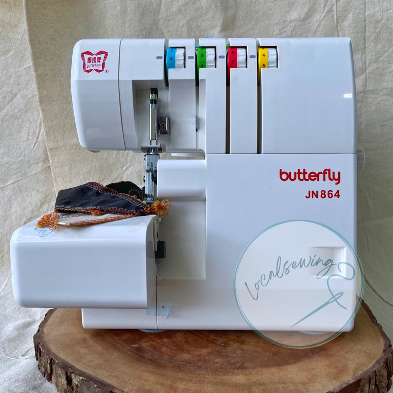 Butterfly JN 864 Mesin Jahit Obras Portable Benang 4 Neci / Mesin Jahit Obras Portable Neci Butterfl
