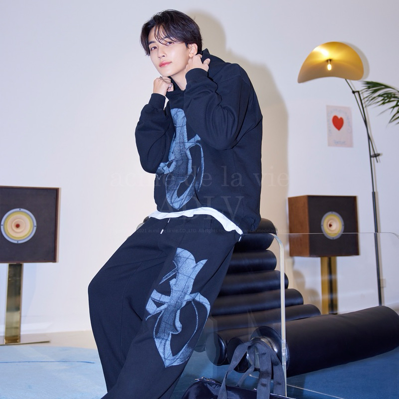 (PO KOREA) ADLV X JEONGHAN - HALFTONE SYMBOL PRINTING PANTS - ORIGINAL KOREA