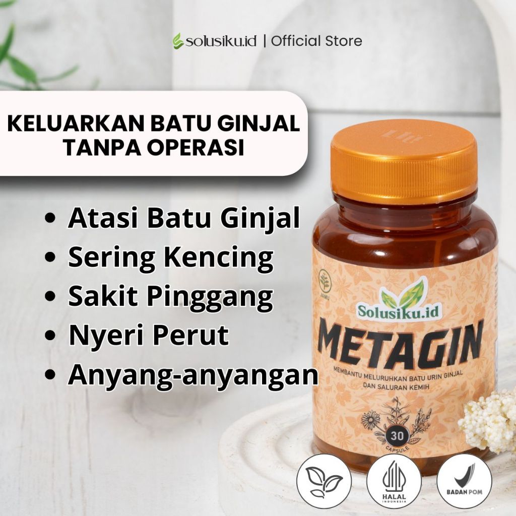 METAGIN ORIGINAL Obat Penghancur Batu Ginjal Dan Kencing Batu
