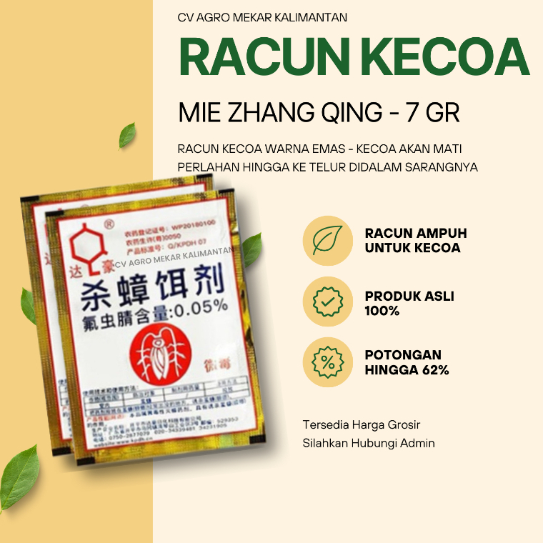 Racun Kecoa Mie Zhang Qing Warna Emas Super Ampuh Dalam Membasmi Kecoa