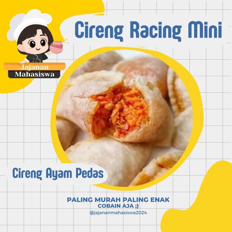 

Cireng Racing Mini, Cireng Bandung, Cireng Isi 8 Termurah Terlaris Cireng Jastip