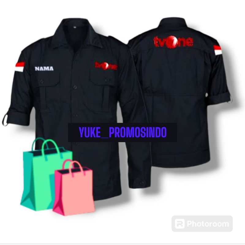 KEMEJA KERJA TVONE // KEMEJA KERJA BAHAN ADEM LENGAN PANJANG TVONE