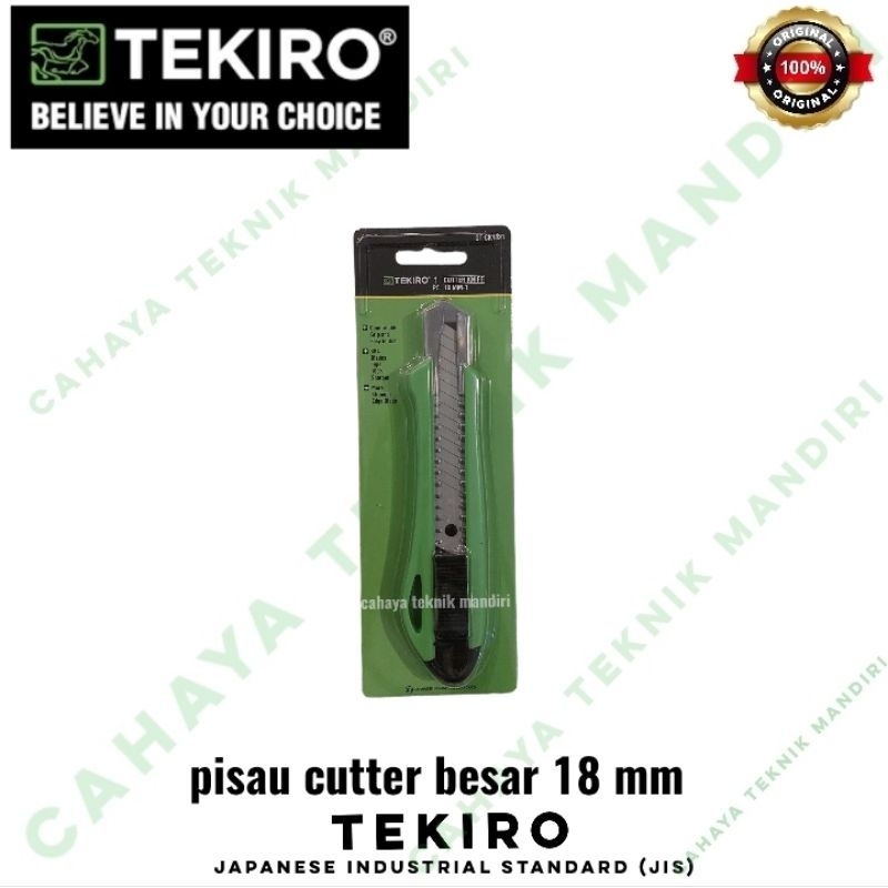 

TEKIRO GT-CK1821 pisau cutter besar ukuran 18 mm kater besar