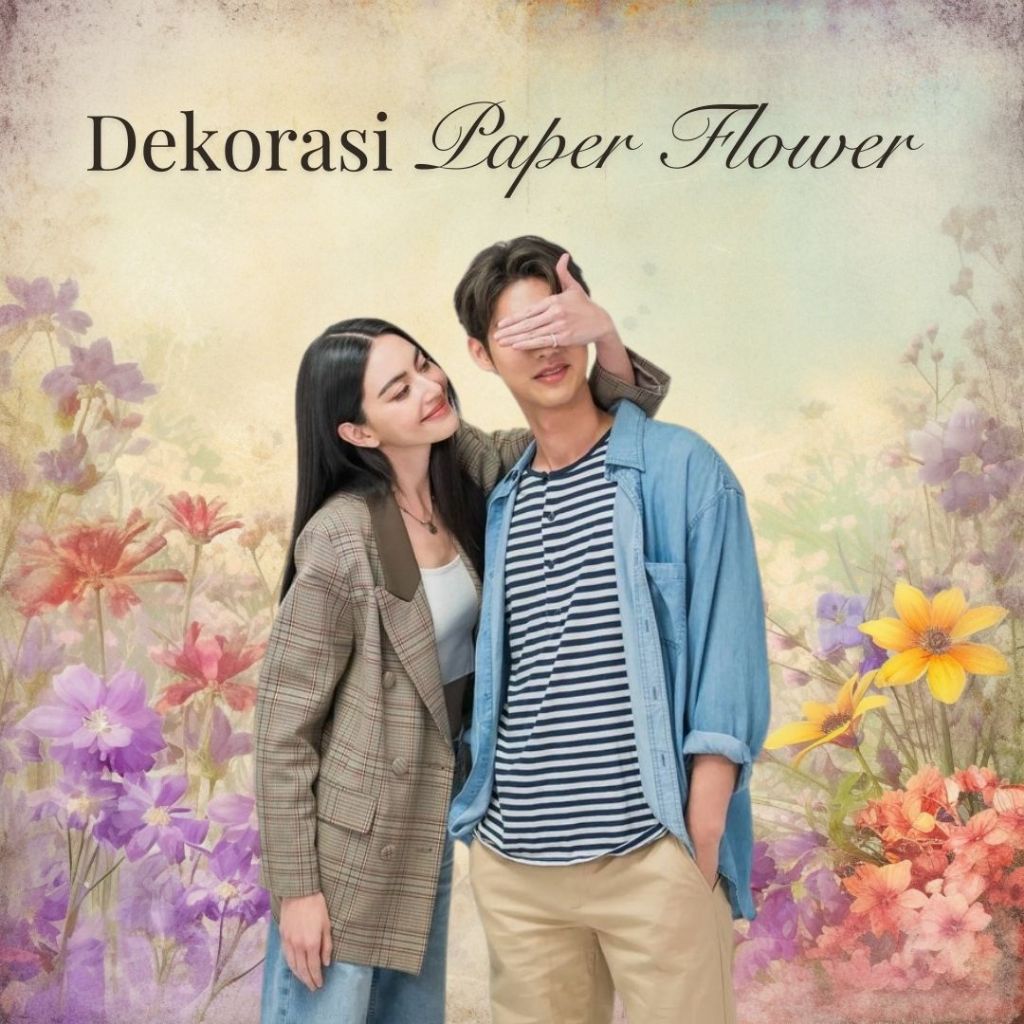 Paper flower paket lengkap murah / paket tasyakuran & aqiqah  /  dekorasi khitanan