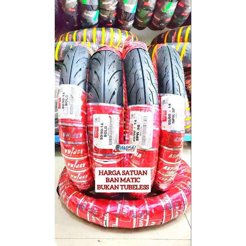 Terlaris Ban Matic Aspira 80/90-14 Ban 90/90-14 Ban Aspira Bold Ban Aspira Spr38 Ban Montor Ring 14