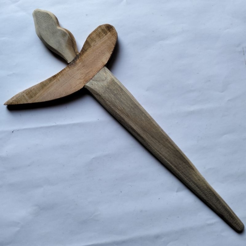 Keris Kayu jati/Keris Paten Tidak Bisa Dicabut/Keris Mainan Anak/Keris Tradisional/Keris Palsu/Keris