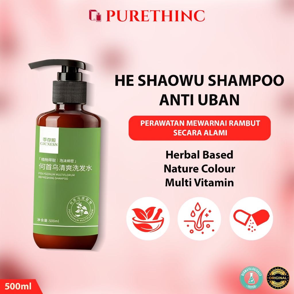 Shampo uban/ Sampo penghitam rambut  Herbal essences shampoo 500ml Bahan-bahan herbal alami Pertumbu
