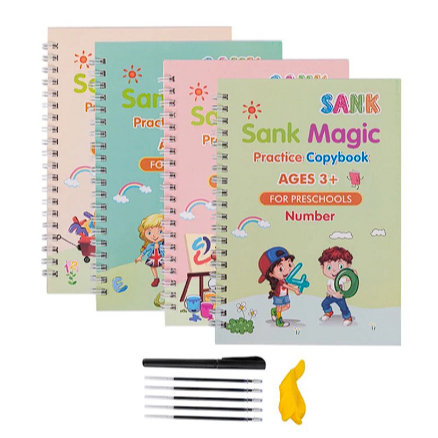 

[ ] SIS SANK Magic Practice Book 1Set isi 4 / Buku Ajaib Bisa Hapus Viral Murah READY