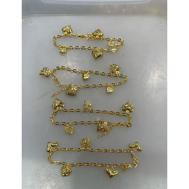 gelang fancy variasi love emas asli kadar 875