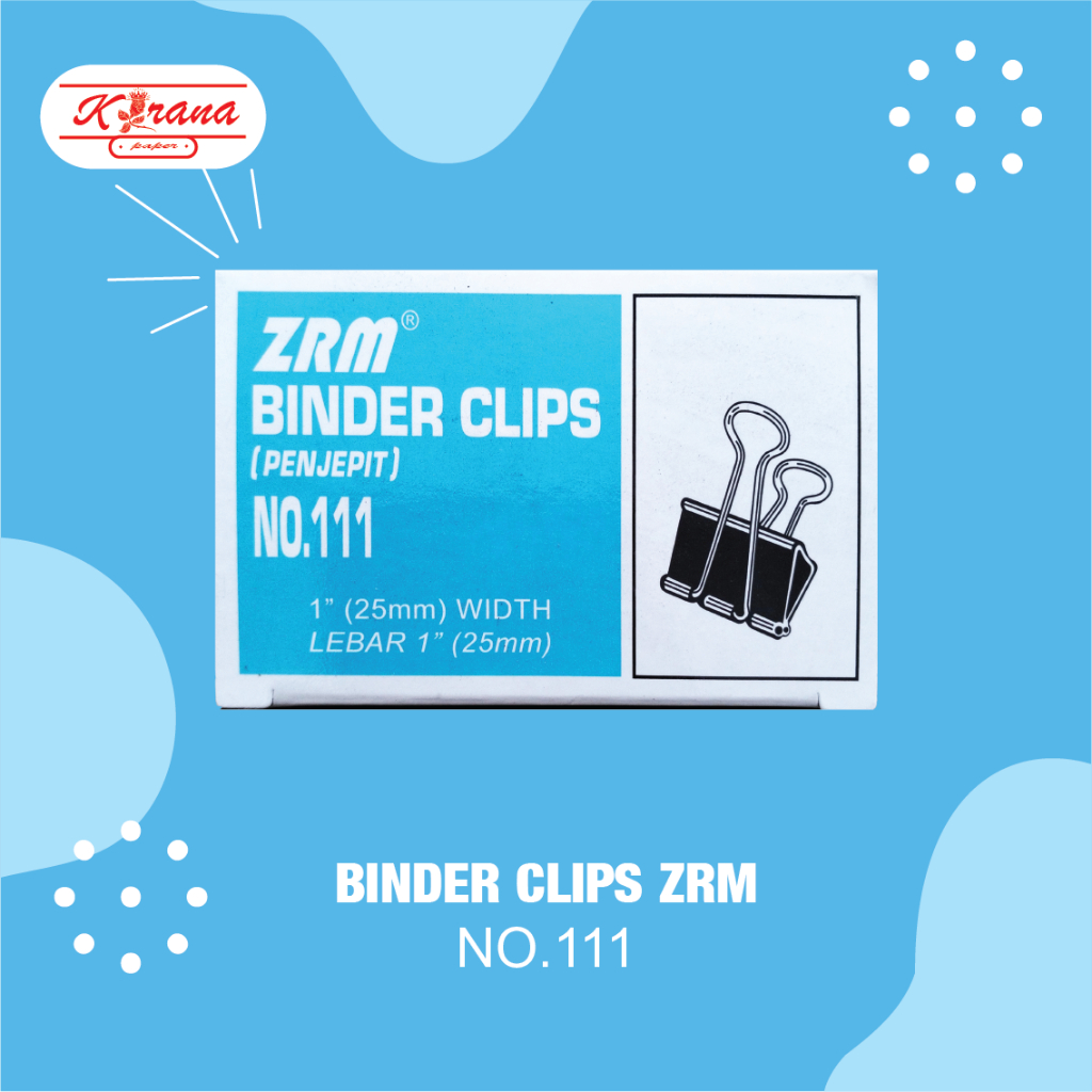 

Binder Clips ZRM NO.111 / Penjepit Kertas