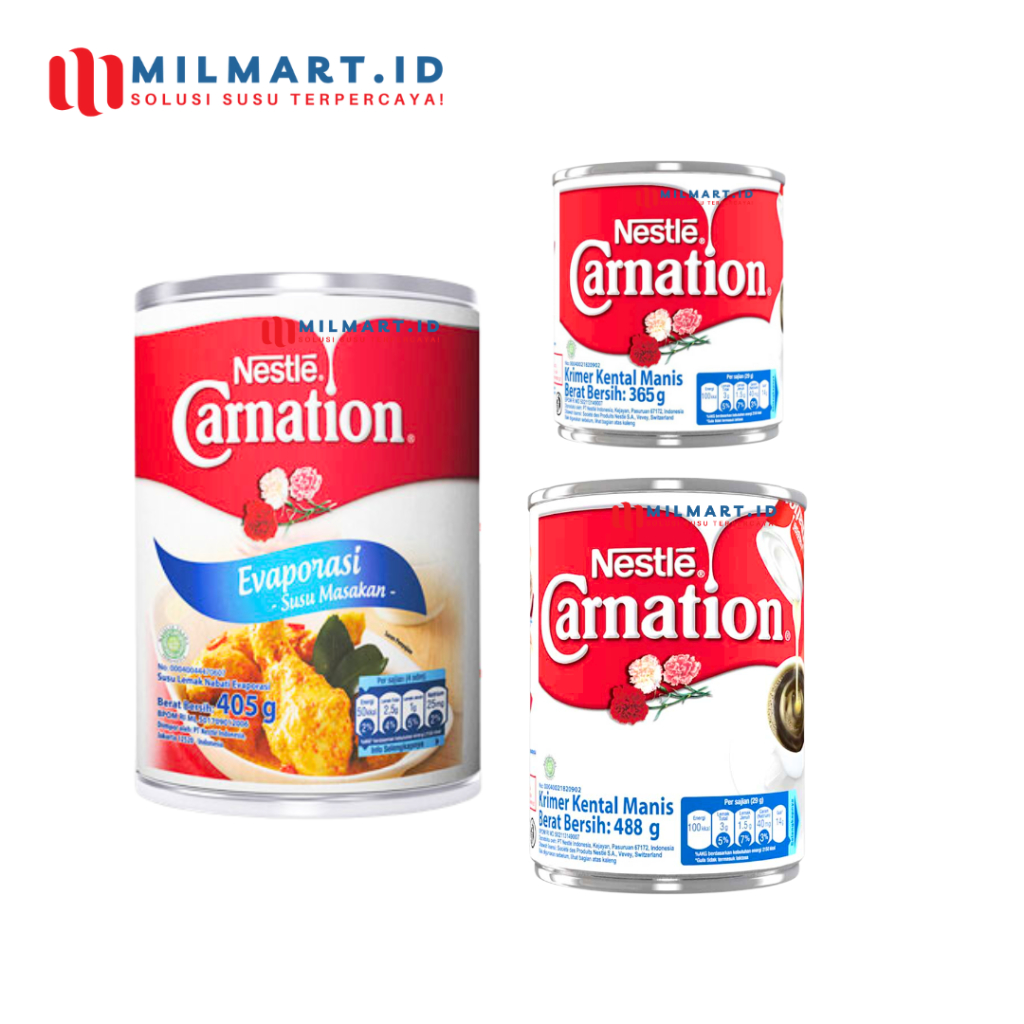 

NESTLE CARNATION SUSU EVAPORASI NESTLE KENTAL MANIS KRIMER TUBE